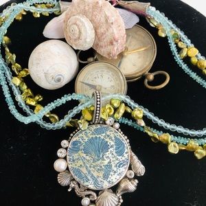 SOLD Echo of the dreamer /mars and valentine necklace